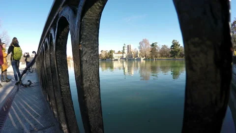 Retiro park in Madrid Stock Footage 104243733