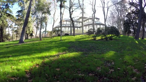 Retiro park in Madrid Stock Footage 104710501