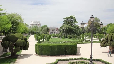 Retiro Park of Madrid Stock Footage 136578690