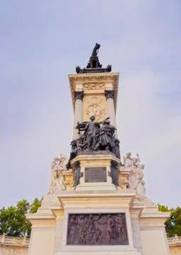 Retiro Park in Madrid Stock Photos