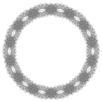 Reto Round Frame Reto Round Frame Isolated on White Background Copyright: ... Stock Photos
