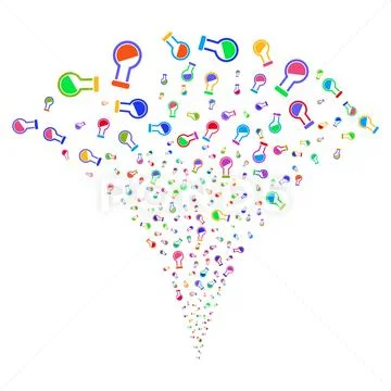 Retort Fountain Stream Stock Illustration