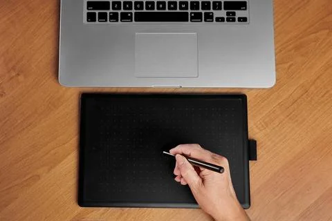 Retoucher working Stock Photos