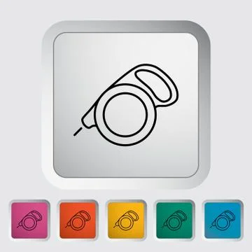 Retractable lead Stock Illustration