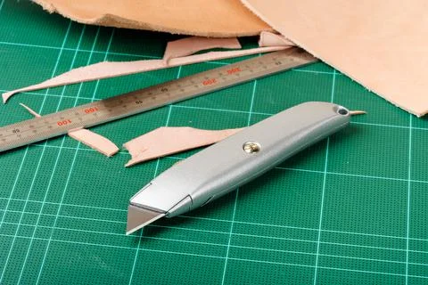 Retractable utility knife Stock Photos