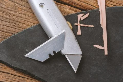 Retractable utility knife Stock Photos