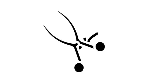 Retractor surgeon glyph icon animation Stock Footage 326144123