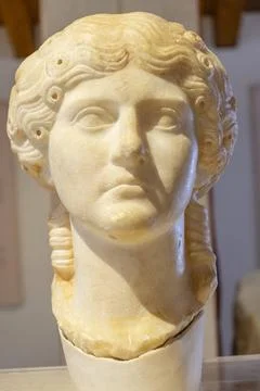  retrato de Agrippina Maior retrato de Agrippina Maior, nieta del emperado... Stock Photos