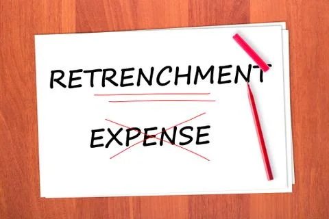 Retrenchment Stock-Fotos