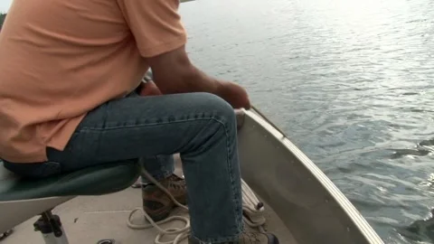 Retrieving the Anchor on a Boat - Close Up Video stock 267278984
