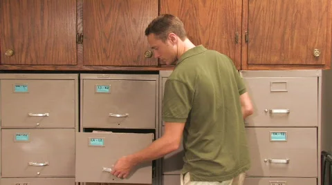 Retrieving the File Video stock 505460