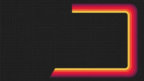 A retro 1970's or 1980's light graphic background design graphic animation wi Vídeos de archivo 161174708