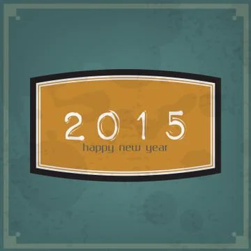 Retro 2015 theme Stock Illustration