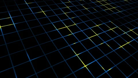 Retro 3D Grid 04 Stock-Footage 293928981