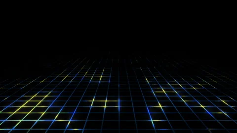 Retro 3D Grid 06 Video stock 293929065