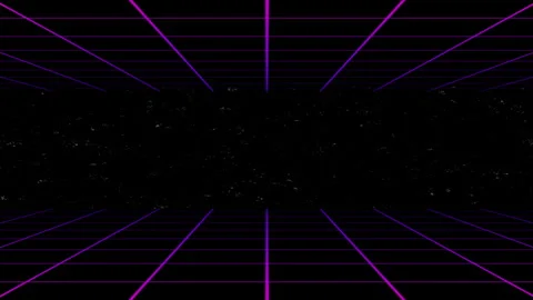 Retro 3D Grid Wave Background Stock Footage 244829685