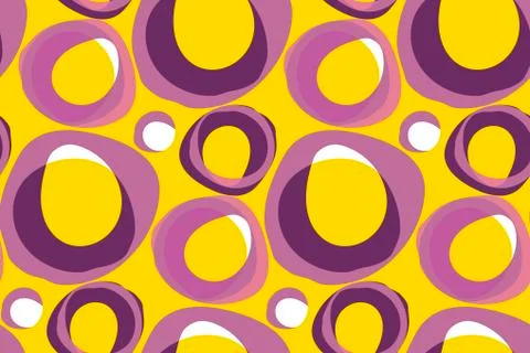 Retro 60s background pattern vector illustration. Vintage 1970s geometric gra イラスト素材