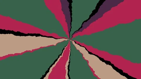 Retro 70s 80s vintage rays spinning around from middle. Classic color Stock Footage 295385653