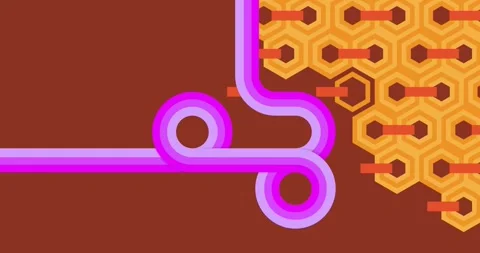 Retro 70s Background on brown animation Stock Footage 330177847