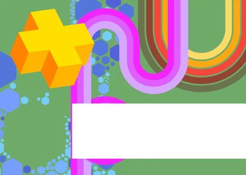 Retro 70s Background. Groovy abstract 1970s art template collection. Minima.. Иллюстрация