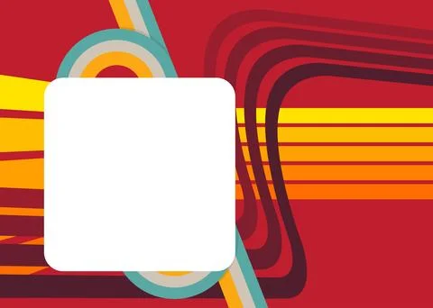 Retro 70s Background. Groovy abstract 1970s art template collection. Minima.. Illustration