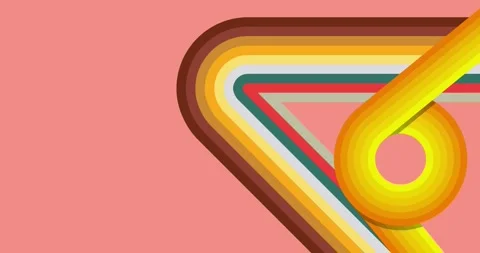 Retro 70s Background on pink animation Stock Footage 330146594