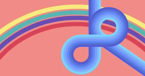 Retro 70s Background on pink Stock Footage 330146595