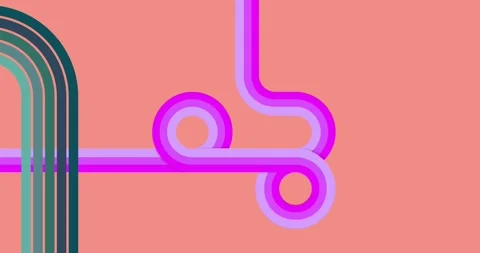 Retro 70s Background on pink video Stock Footage 330146592