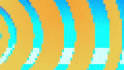 Retro 8-Bit Video Game background. Seamless looped Stock Footage 121692577
