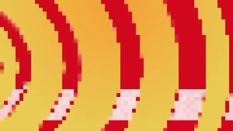 Retro 8-Bit Video Game background. Seamless looped Stock Footage 121692587