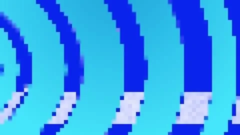 Retro 8-Bit Video Game background. Seamless looped Stock Footage 121692617
