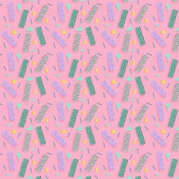Retro 80s pattern seamless tile Stock Illustration