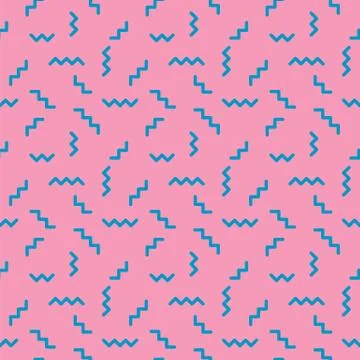 Retro 80s pattern seamless tile Stock Illustration