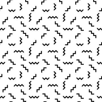 Retro 80s pattern seamless tile Stock Illustration
