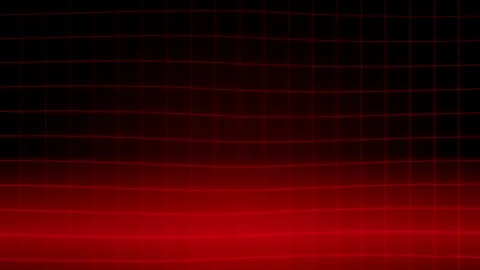 Retro 80s Red Neon Wireframe Perspective Grid Cyberpunk Synthwave Loop Stock Footage 346153812