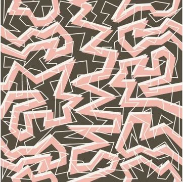 Retro 80s seamless pattern background Stock Illustration