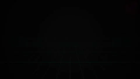 Retro 80s Synthwave Grid Loop on Black Background 库存影片 334059746