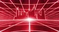 Retro 80s VHS tape video game intro landscape vector arcade wireframe city 4k 4k or 4k+ Resolution