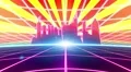 Retro 80s VHS tape video game intro landscape vector arcade wireframe city 4k 4k or 4k+ Resolution