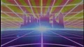 Retro 80s VHS tape video game intro landscape vector arcade wireframe city 4k 4k or 4k+ Resolution
