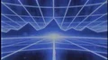 Retro 80s VHS tape video game intro landscape vector arcade wireframe mountains 4k or 4k+ Resolution