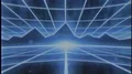 Retro 80s VHS tape video game intro landscape vector arcade wireframe mountains 4k or 4k+ Resolution
