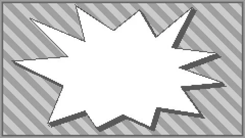 Retro 8bit Black White Stripe Burst Frame Background Stock Illustration
