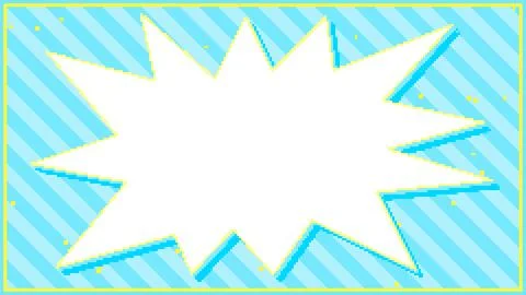 Retro 8bit Light Blue Burst Frame Background 스톡 일러스트