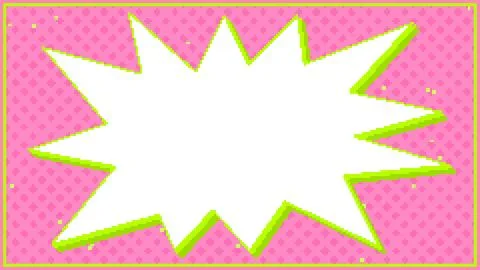 Retro 8bit Pink Burst Frame Background Stock Illustration