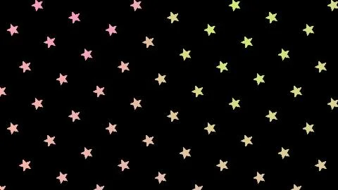 Retro 8bit Pixel Star Pattern Gradient Black Background Stock Illustration