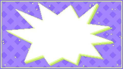 Retro 8bit Purple Burst Frame Background Stock Illustration