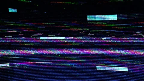 Retro 90s VHS old analog TV Noise texture Stock Footage 289750878