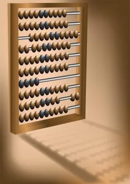 Retro abacus Stock Illustration
