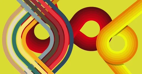 Retro Abstract 70s simple creative Backdrop on green Stock Footage 332637435